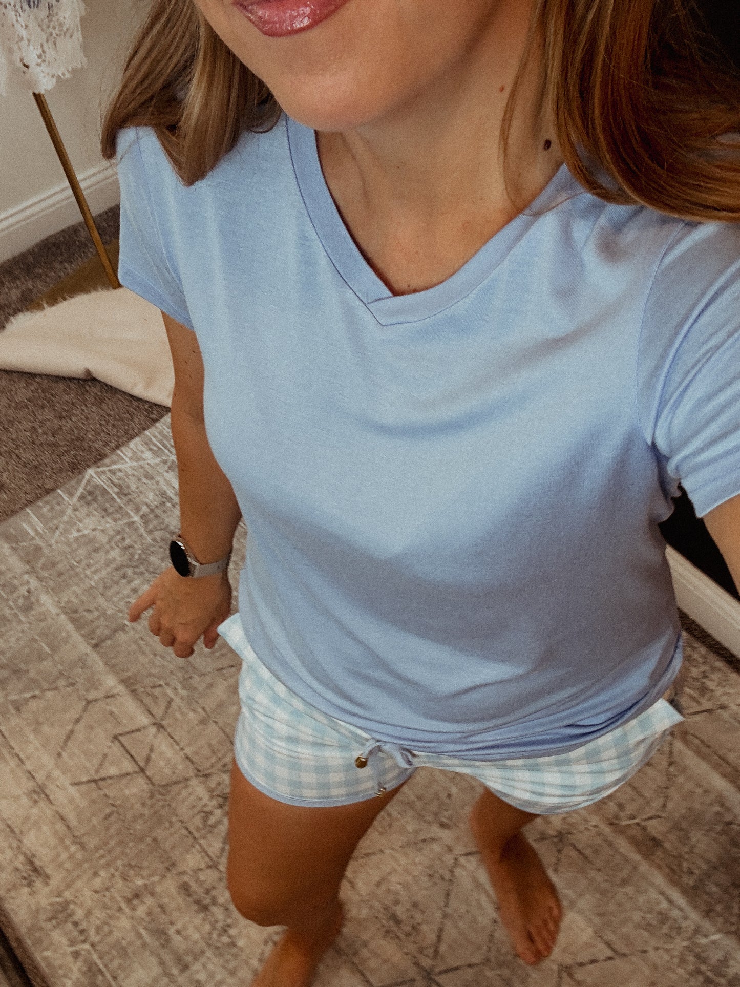 Blue Gingham Everyday Active Set