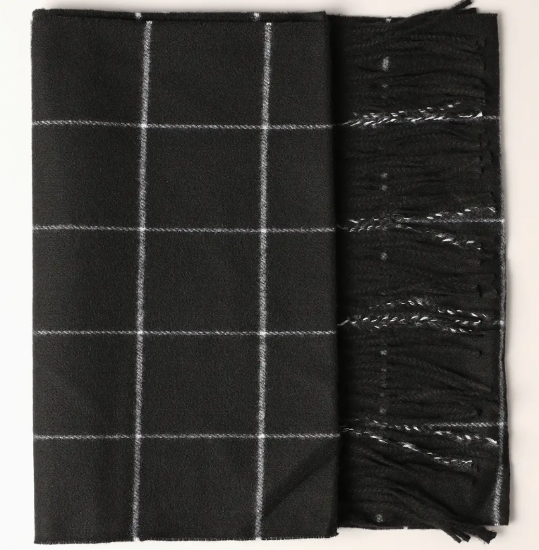 Cashmere Feel Plaid Scarf