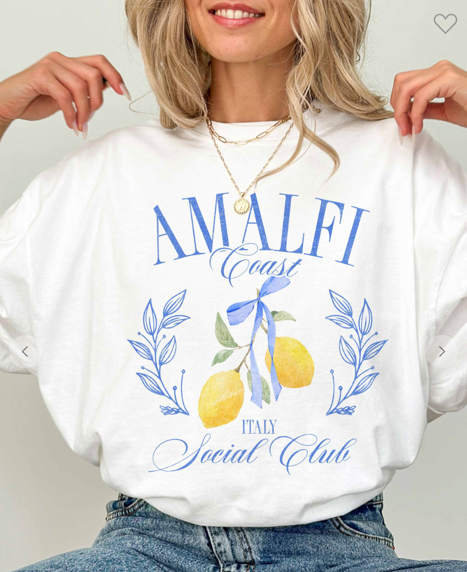 Amalfi Coast Oversized Graphic Tee
