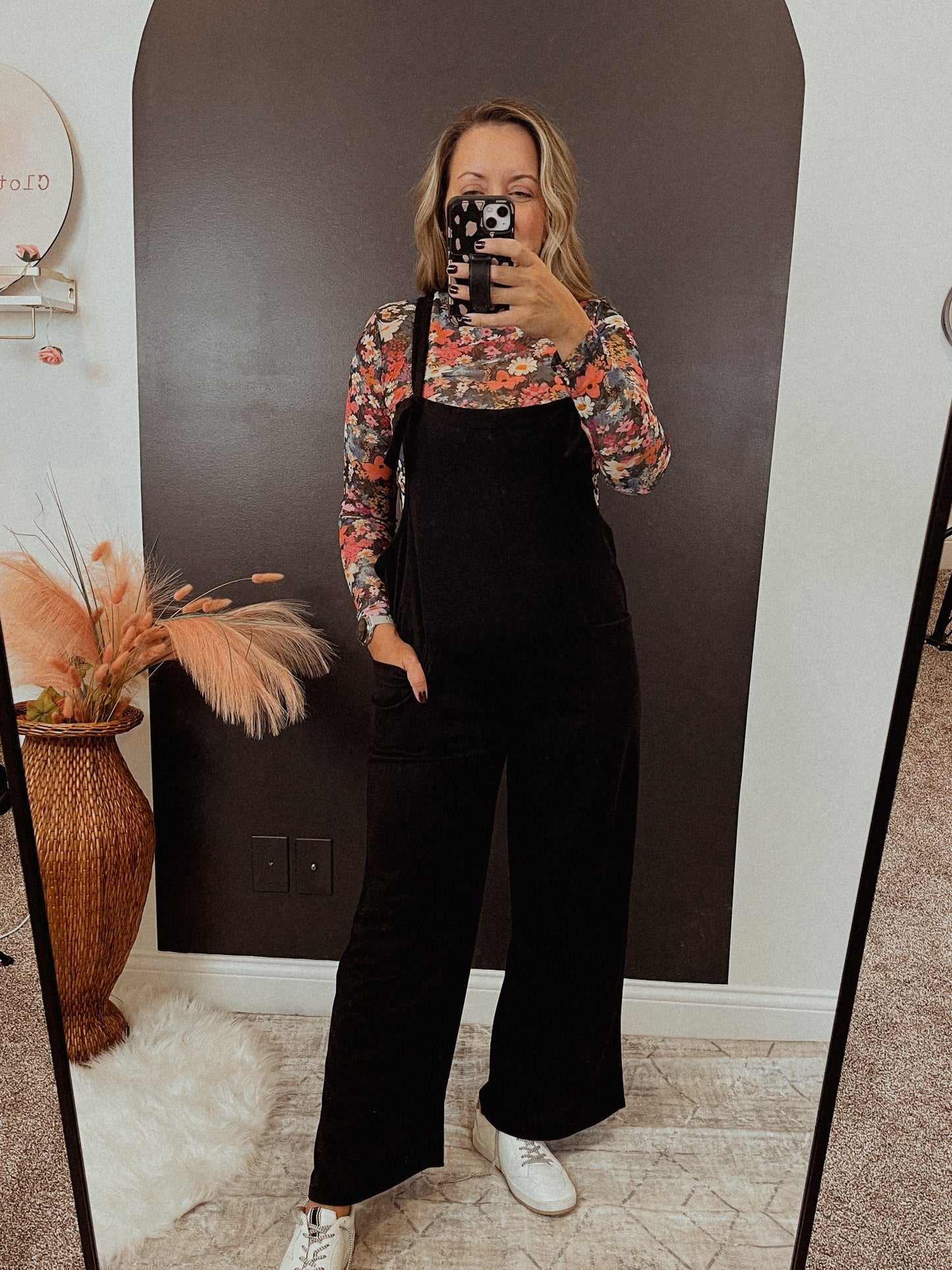 Floral Mesh Top