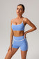 Contrasting Piping Workout Set