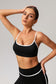Contrasting Piping Workout Set
