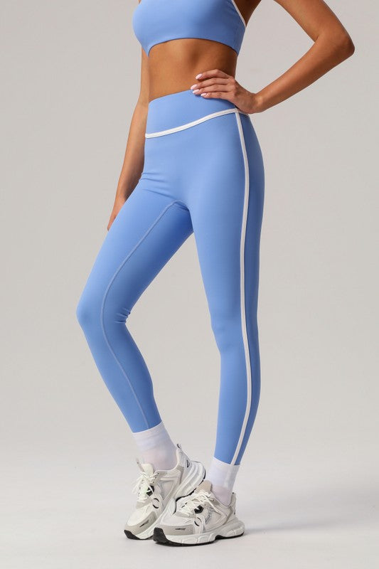 Contrasting Piping Workout Set