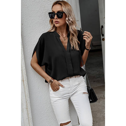 Black Flowy Blouse