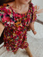 Fall Floral Midi Dress