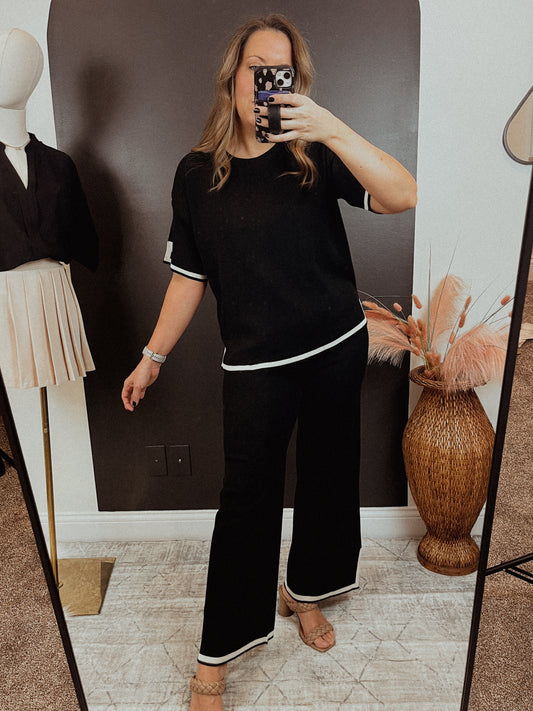 Two Piece Trimmed Set