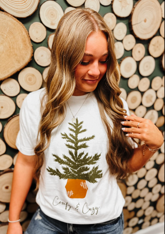 Comfy and Cozy Holiday Graphic Tee