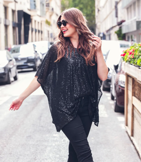 Celebrity Status Sequin Top