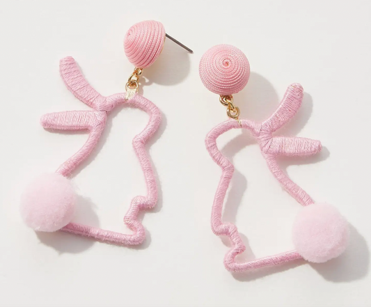 Easter Bunny Thread Earrings