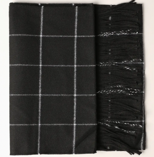 Cashmere Feel Plaid Scarf