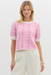 Pink Floral Sweater