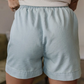 Light Denim Elastic Waist Casual Shorts