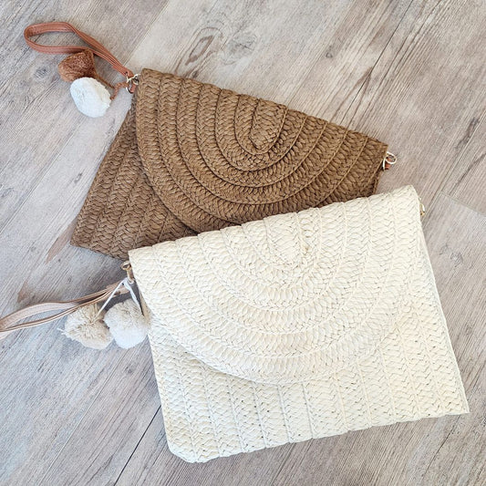 Summer Straw Clutch