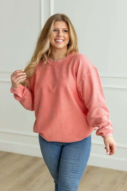 Luxe Corded Crewneck