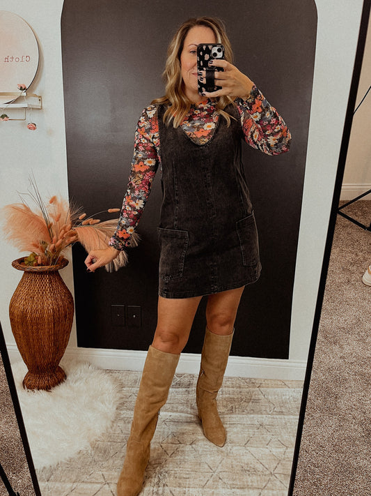 Floral Mesh Top